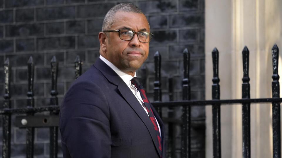 Minister zahraničných vecí James Cleverly.