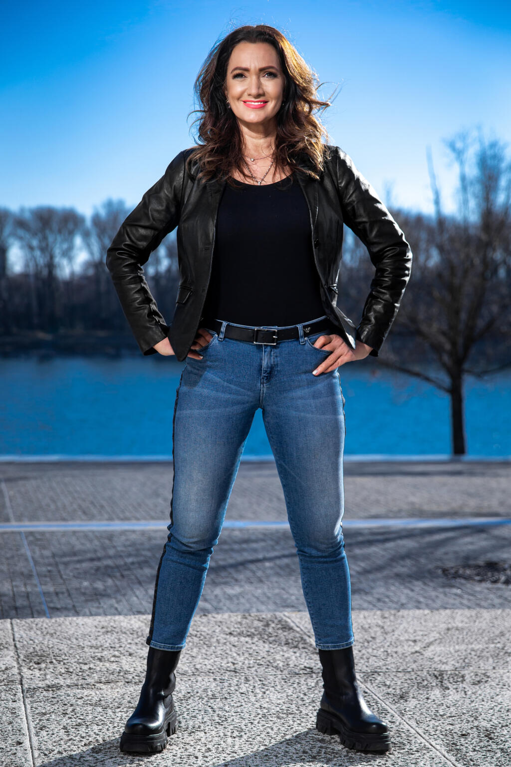 Moderátorka Karin Majtánová v Bratislave.