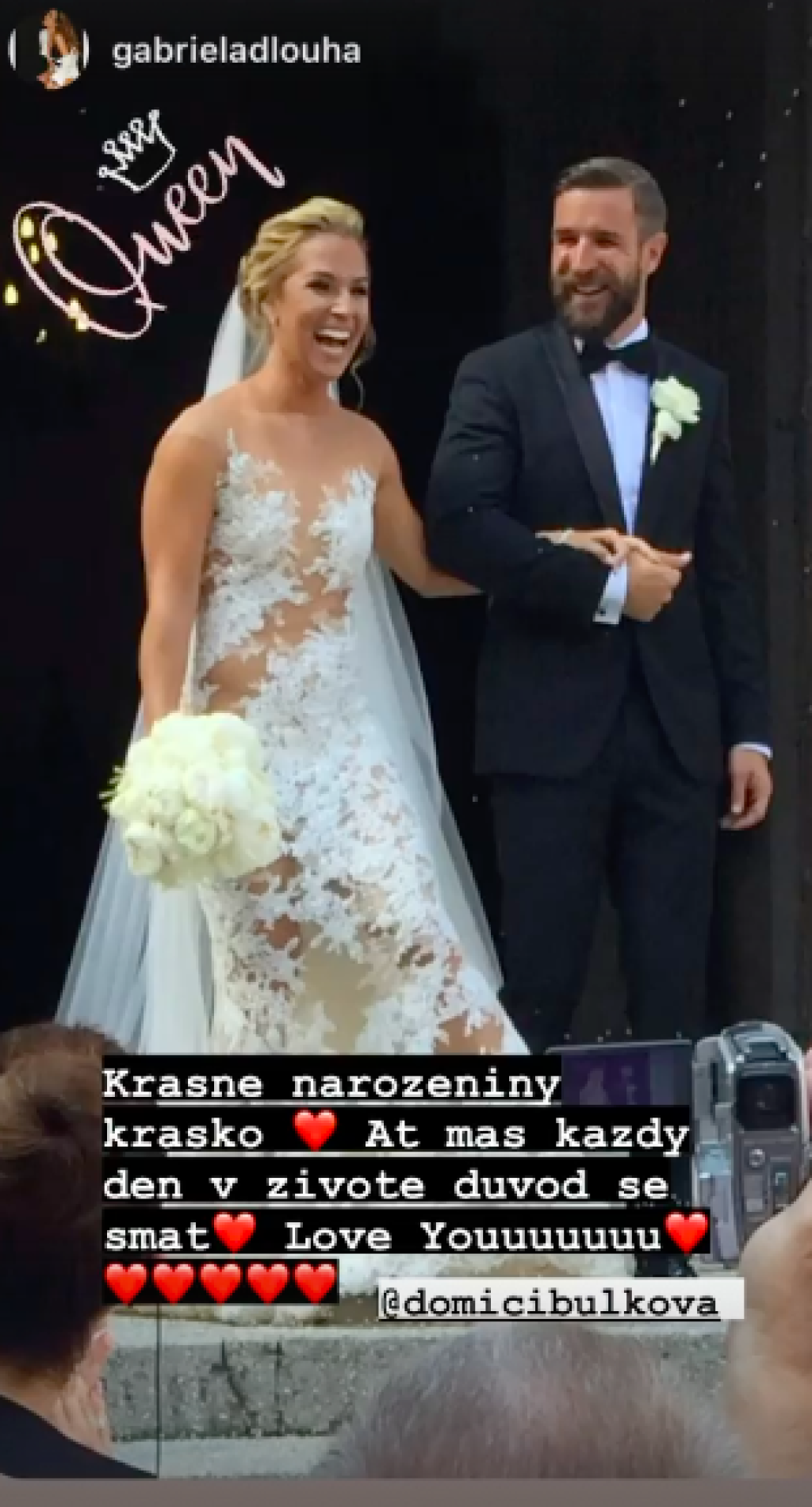 Svadba Dominiky a jej manžela Michala Navaru.