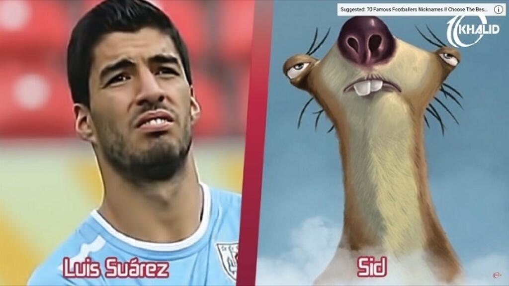 Luis Suarez – rozprávková postavička z Doby ľadovej – leňochod Sid