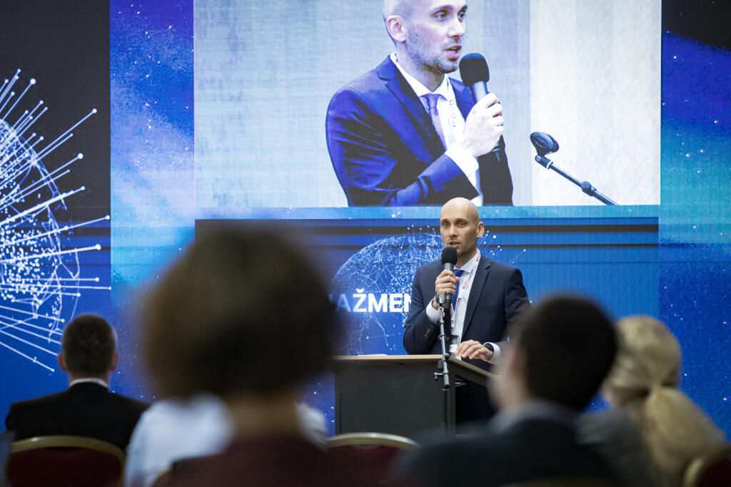 Trend konferencie: Top Manažment 2021 - Drahé energie ohrozujú priemysel, ako z toho von?. Na snímke je Karol Galek, štátny tajomník ministerstva hospodárstva SR.