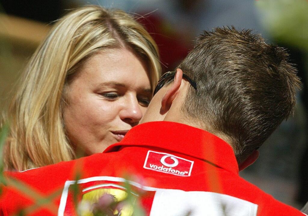 Michael Schumacher s manželkou Corinnou.