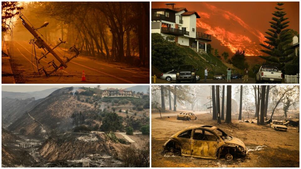 Sever a juh Kalifornie pustošia rozsiahle požiare, vôbec najhoršie v dejinách tohto amerického štátu.