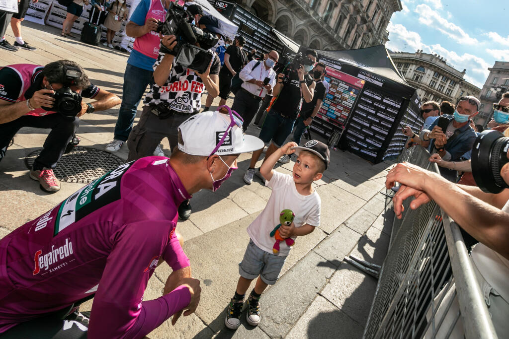 Sagan prvýkrát verejne ukázala svojho syna na minuloročnej Giro d’Italia.
