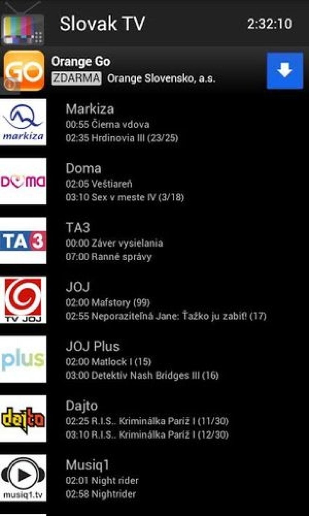 Appka dňa: Živé a bezplatné televízne vysielanie do dlane