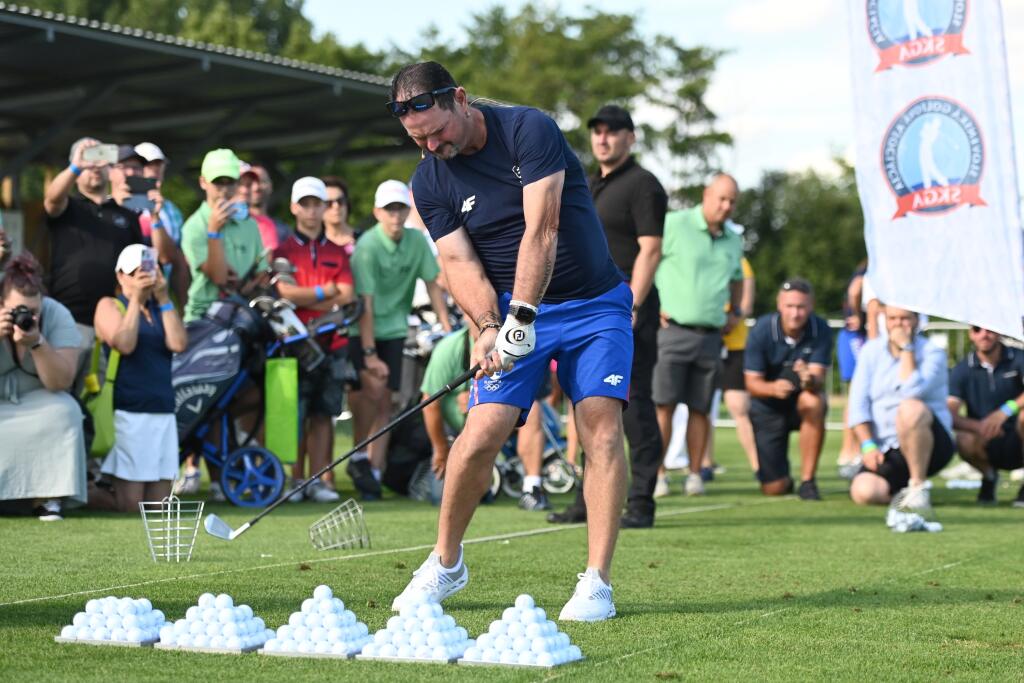 Na snímke strieborný medailista v golfe z XXXII. letných OH v Tokiu Rory Sabbatini počas tréningu v areáli Golf Trnava v areáli Golf Trnava v utorok 3. augusta 2021. FOTO TASR - Lukáš Grinaj