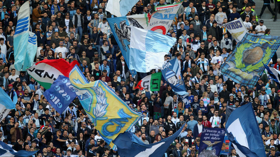 ROME, ITALY - MARCH 17: SS Lazio fans during the Serie A match between SS Lazio and Parma Calcio at Stadio Olimpico on March 17, 2019 in Rome, Italy. (Photo by Paolo Bruno/Getty Images)