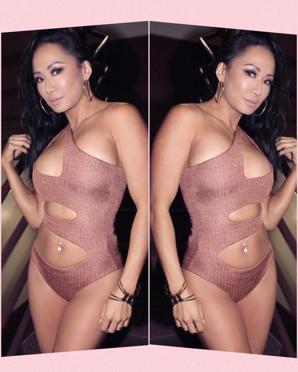 Wrestlerka Gail Kim rada ukazuje svoje vyšportované telo.
