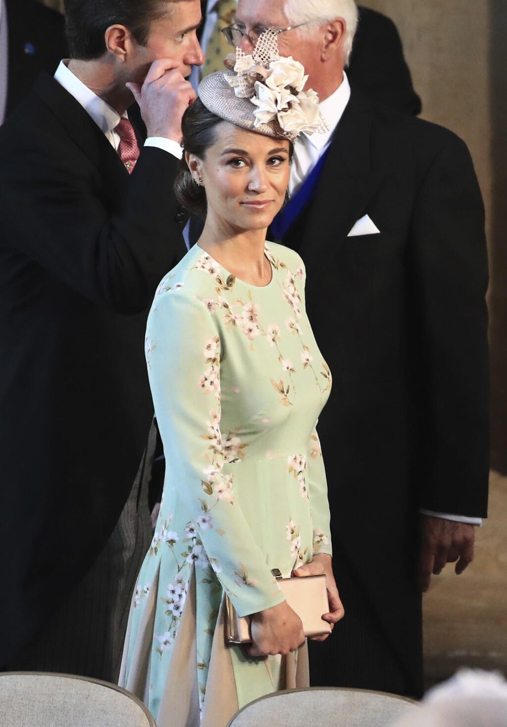 Pippa Middleton na svadbe Princa Harryho a Meghan Markle,19. máj 2018. (Danny Lawson/pool photo via AP)