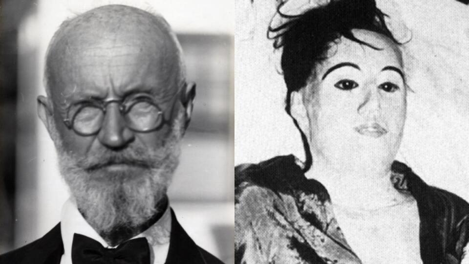 Carl Tanzler a mŕtvola Eleny potom, ako ju našla polícia.