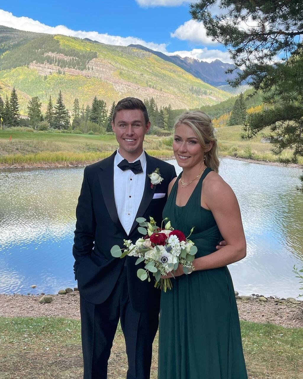 Mikaela Shiffrinová s jediným bratom, ktorý sa oženil.