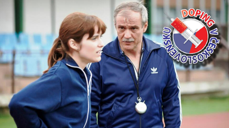 TVRDÝ TRÉNER: Roman Luknár ako kouč mladej atlétky Judit Bárdos alias Anny.
