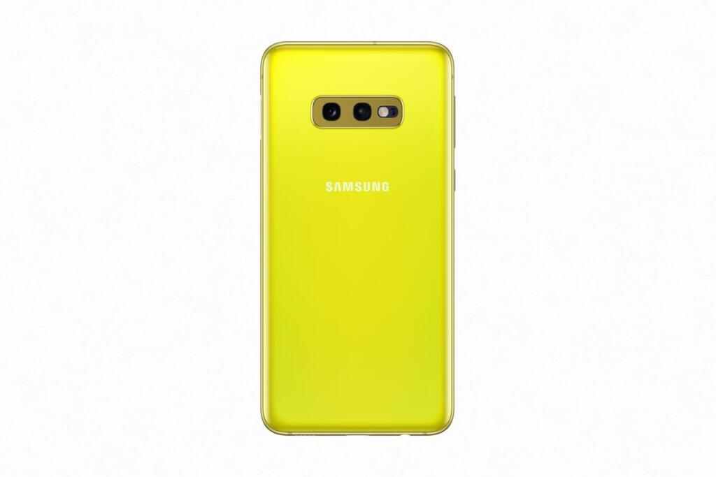Samsung Galaxy 10e v žltej farbe