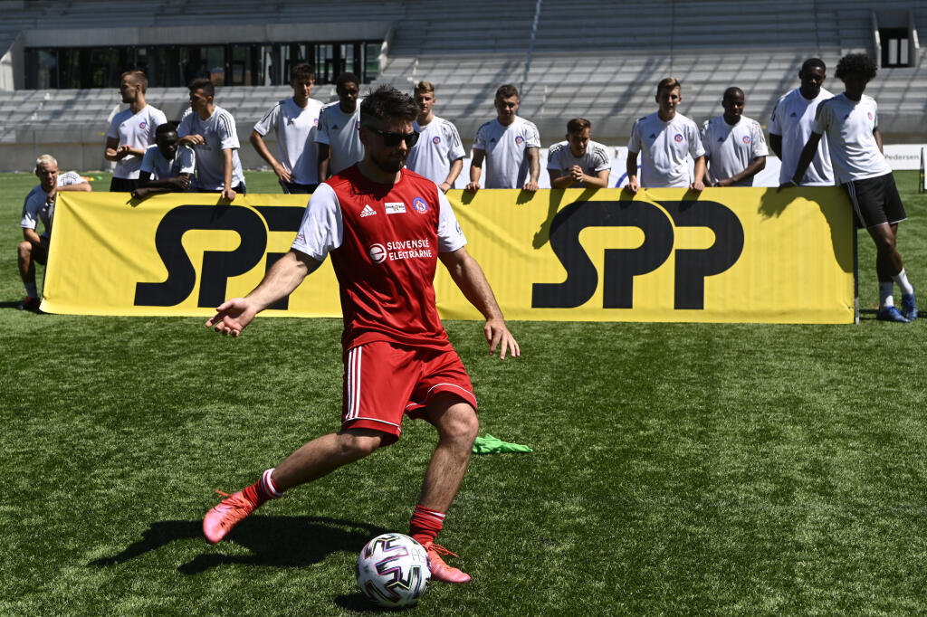 Andreas Žampa predviedol svoje futbalové schopnosti.