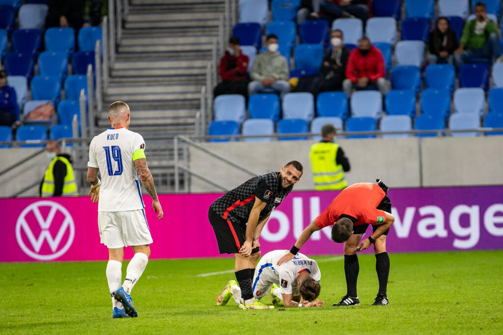 Kvalifikačný zápas o postup na Majstrovstvá sveta 2022 v Katare medzi Slovenskom a Chorvátskom.