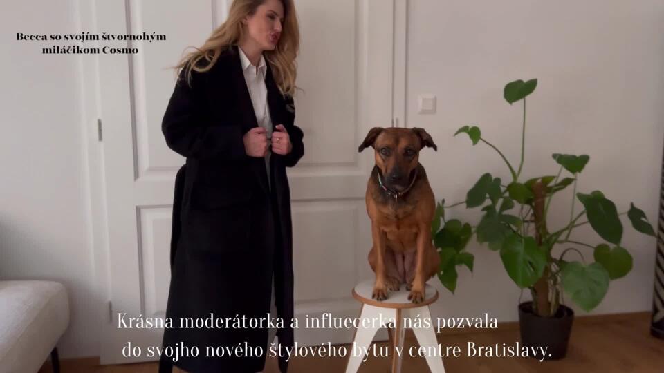 Moderátorka Becca nám exkluzívne ukázala svoj nový byt v centre Bratislavy. A nielen to!