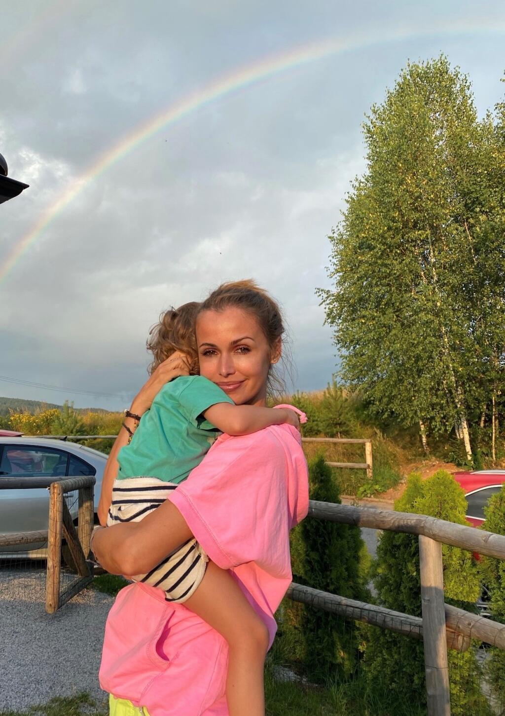 Lenka Šoóšová počas dovolenky na Slovensku.