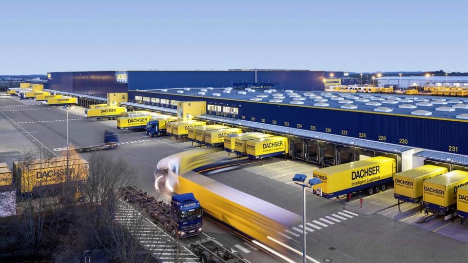 Nové logistické centrum spoločnosti Dachser v nemeckom meste Hof.