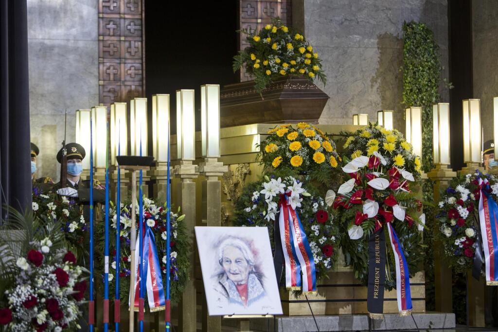 Posledná rozlúčka s Danou Zátopkovou sa uskutočnila v strašnickom krematóriu.