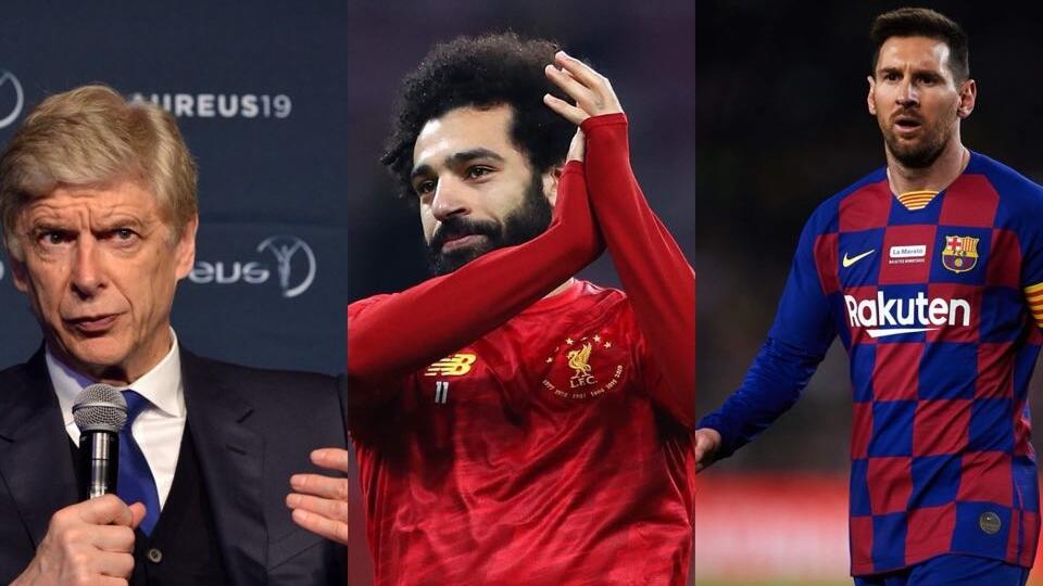 Arséne Wenger, Mohamed Salah a Lionel Messi