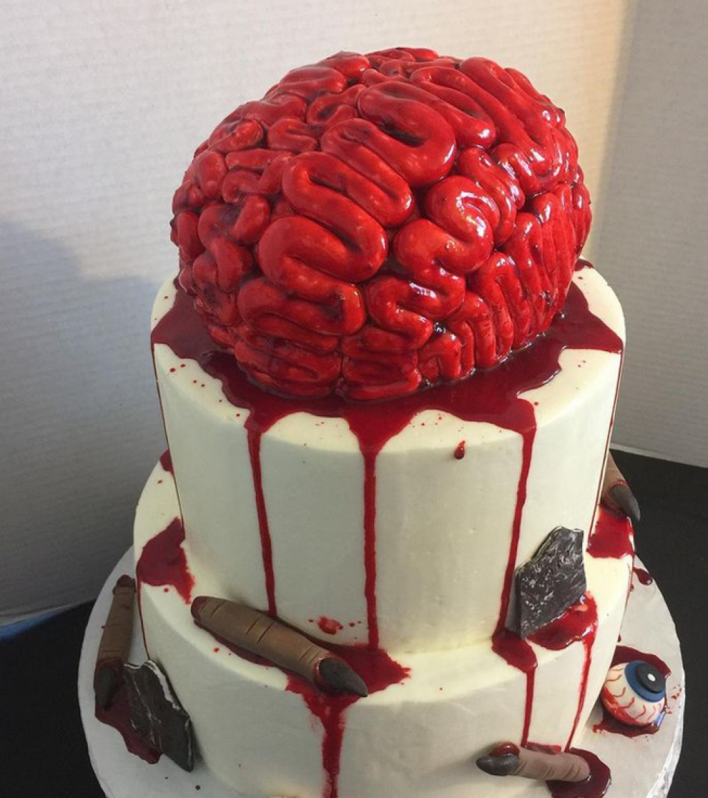 Ufff. Páči sa vám torta s jedlým mozgom?