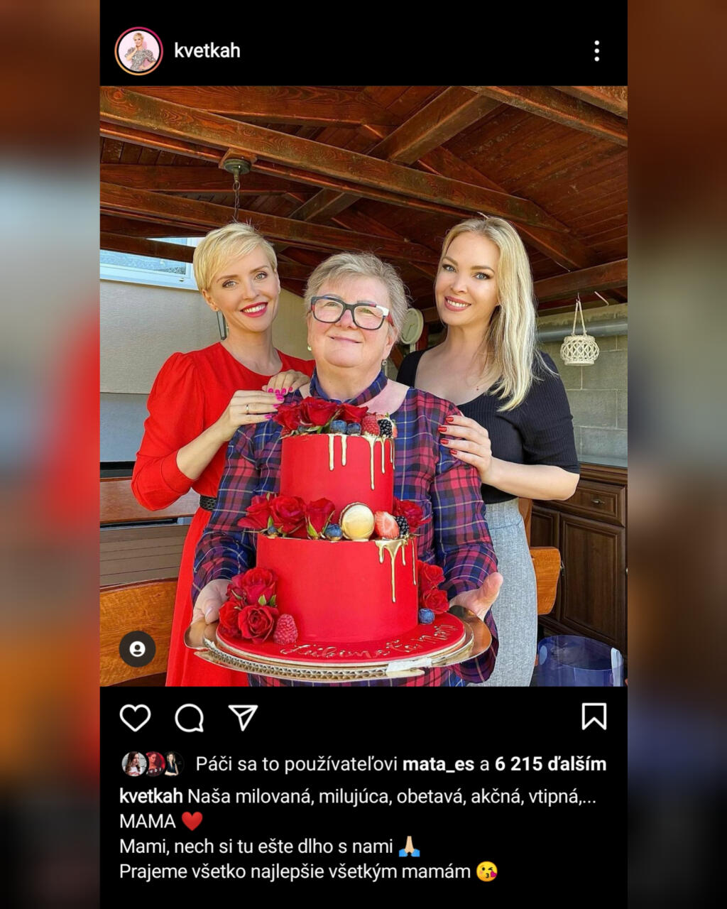 Takúto parádnu tortu dostala na deň matiek mama Kvetky Horváthovej a Lucie Barmošovej.