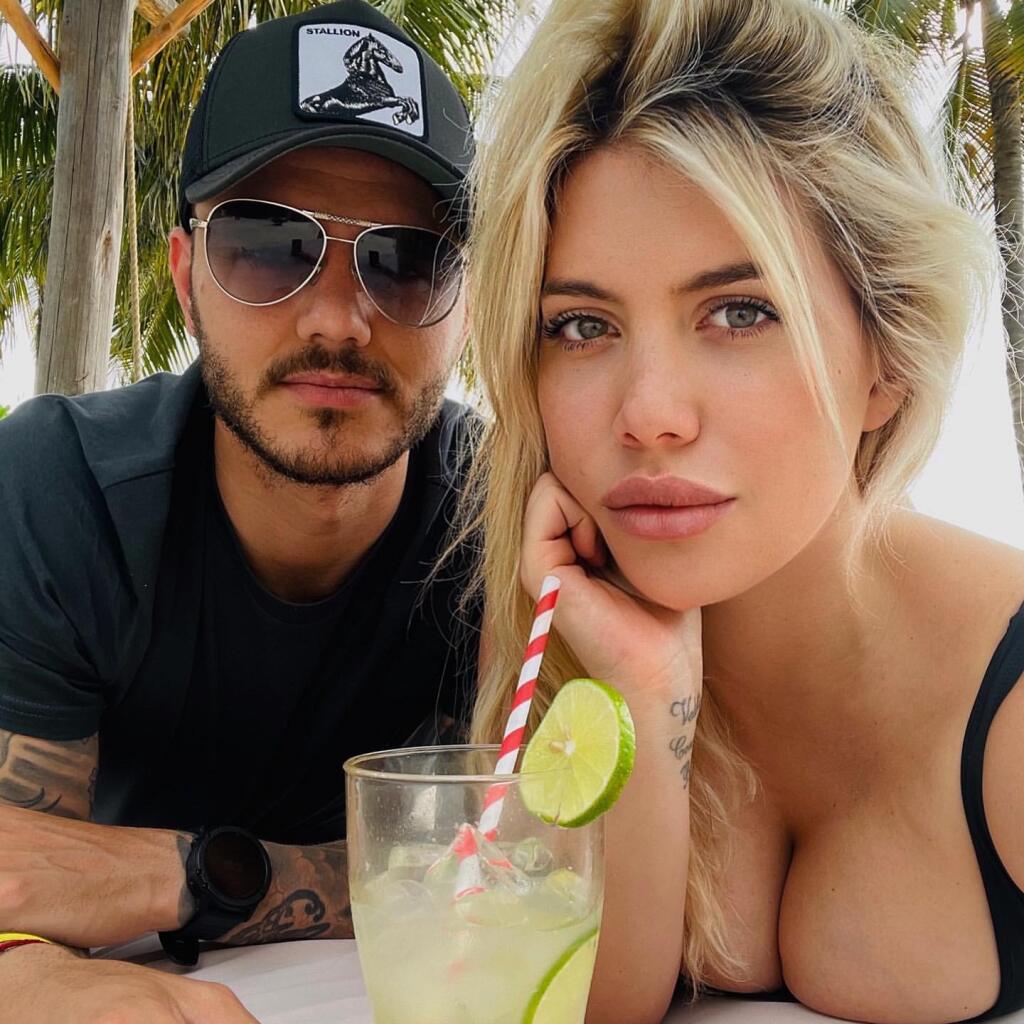 Mauro Icardi a Wanda Icardi.