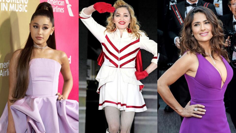 Ariana Grande, Madonna, Salma Hayek