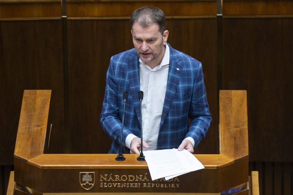 Na snímke poslanec NR SR Igor Matovič (OĽaNO) počas rokovania 90. schôdze NR SR 16. mája 2023 v Bratislave. FOTO TASR - Jakub Kotian