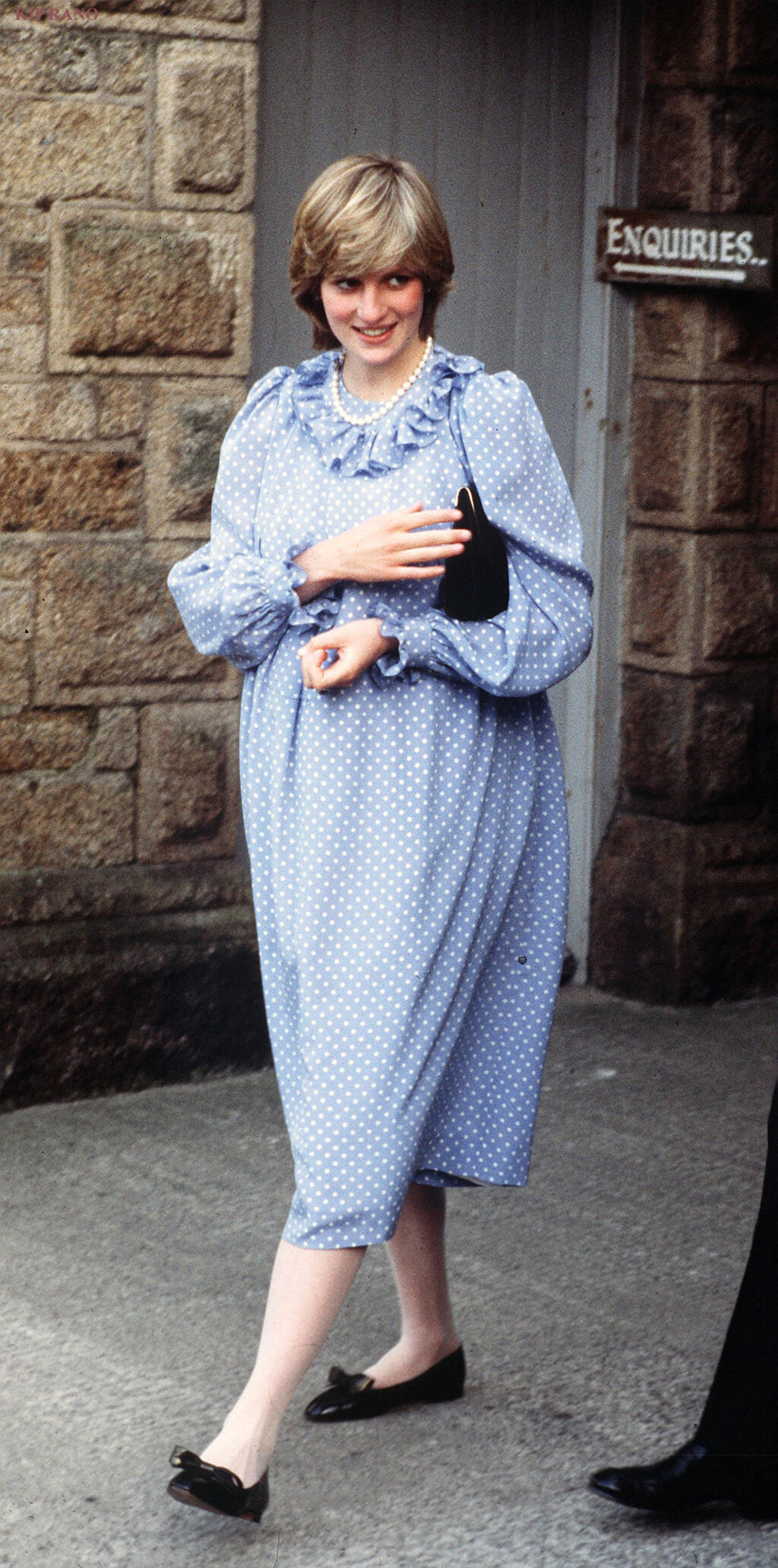 Tehotná Diana počas cesty na ostrovy Scilly v apríli 1982.