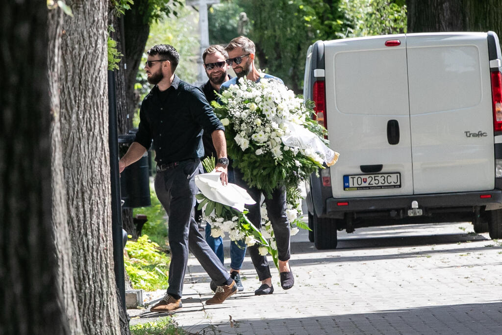 Pohreb manželky bývalého slovenského hokejistu Miroslava Ďuráka Daniely.