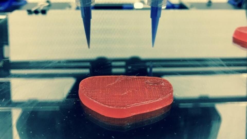 3D tlač sa začína postupne udomácňovať aj v oblasti gastronómie, kde slúži na tvorbu alternatívneho mäsa