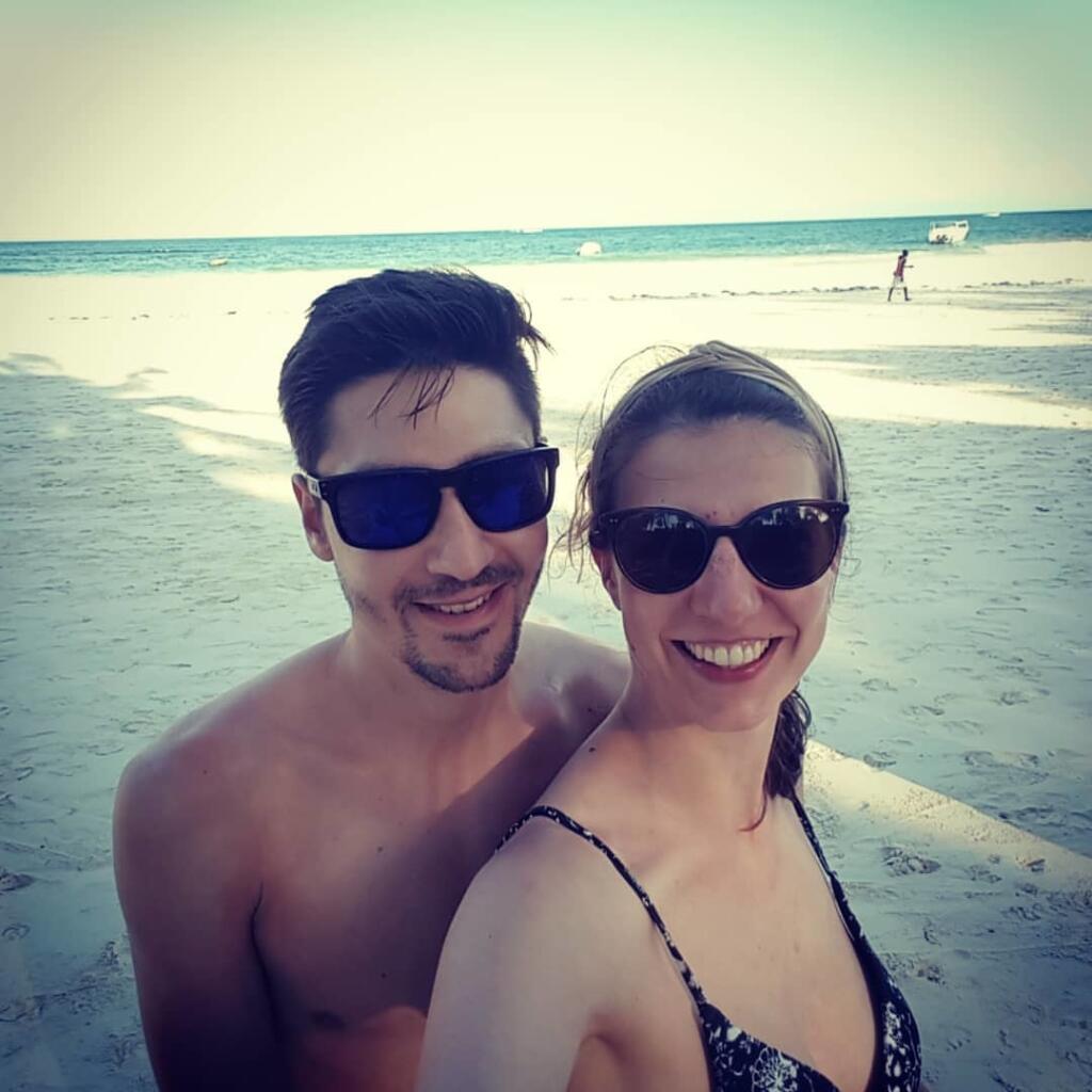 Saganov olega Emanuel Buchmann a jeho priateľka Claudia.