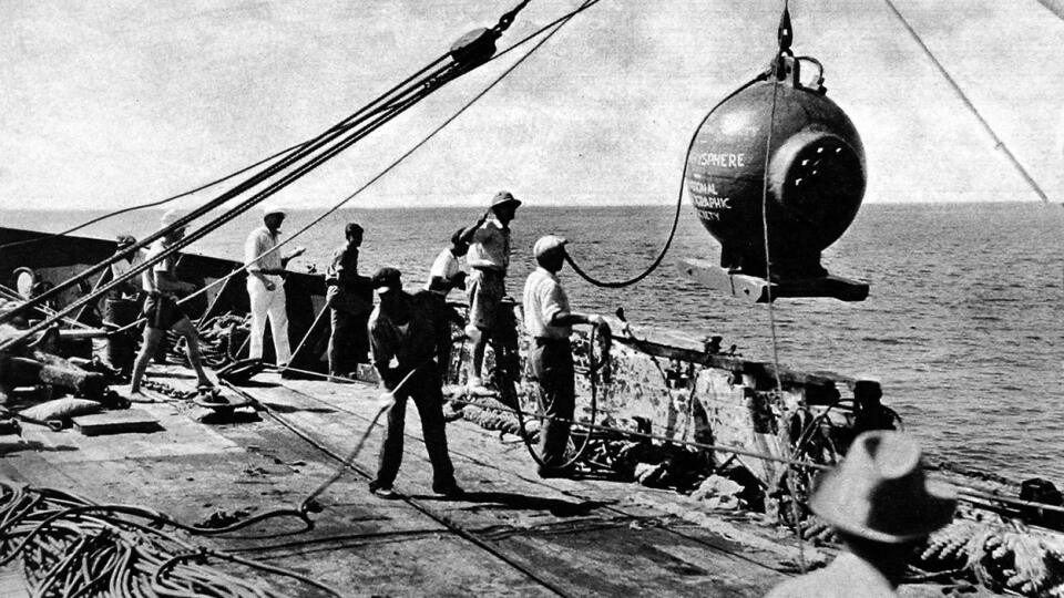 Dr. Beebe's Bathysphere, August 1934.