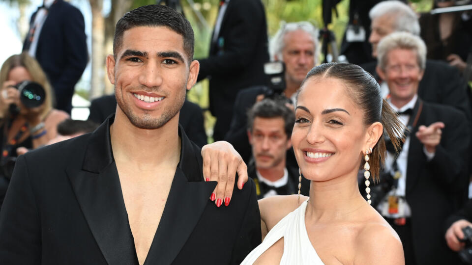 Achraf Hakimi a Hiba Abouková