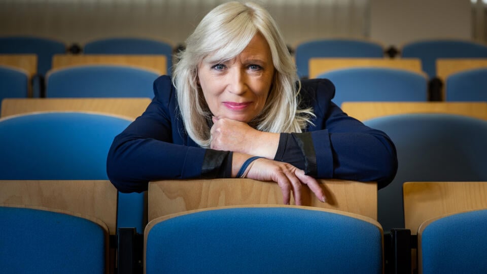 Na snímke je Iveta Radičová profesorka sociológie a dekanka Fakulty masmédií na vysokej škole v Bratislave.