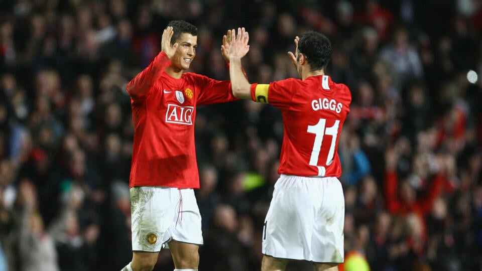 Ryan Giggs a Cristiano Ronaldo