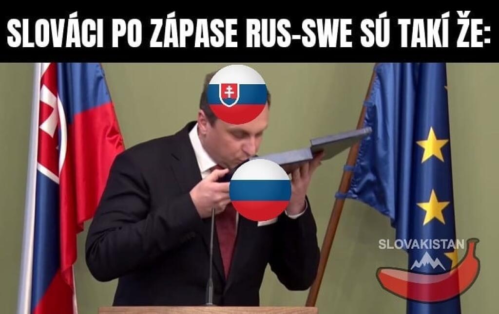 Rusko však vyhralo nad Švédskom a bez ohľadu na výsledok derby s Českom nám pomohlo k definitíve postupu do štvrťfinále.
