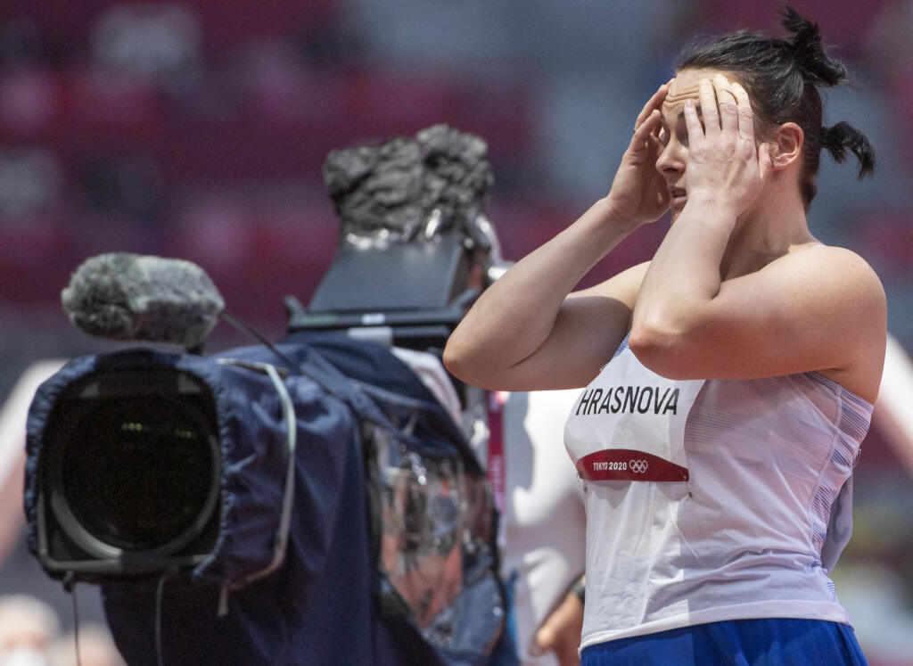 Na snímke slovenská reprezentantka v hode kladivom Martina Hrašnová počas kvalifikácie v B-skupine XXXII. letných olympijských hier v Tokiu 1. augusta 2021. FOTO TASR - Martin Baumann