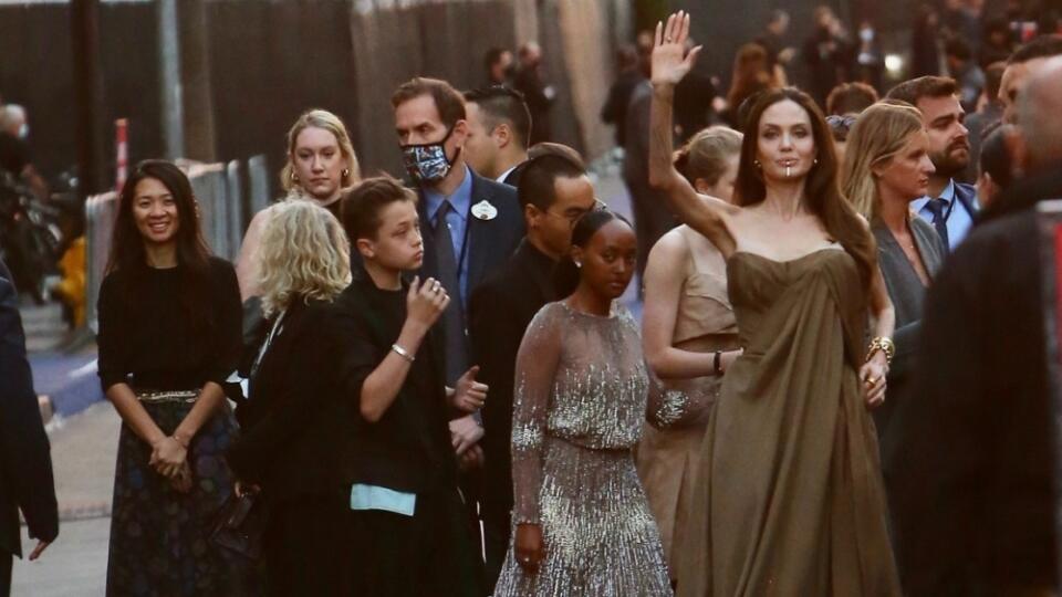 Angelina Jolie also took her children to the premiere.