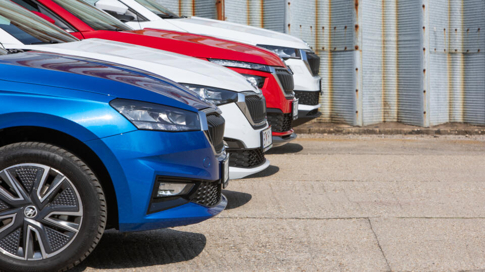 Škoda Fabia (modrá), Škoda Scala (biela), Škoda Kamiq (červená), Škoda Karoq (biela).
Výročná edícia 30 rokov Škoda Auto Slovensko.