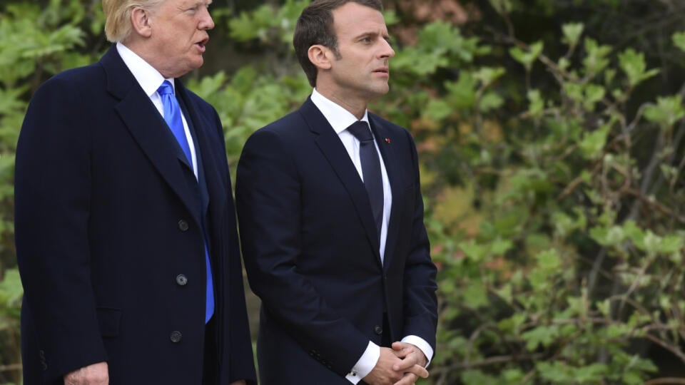 Donald Trump a Emmanuel Macron 