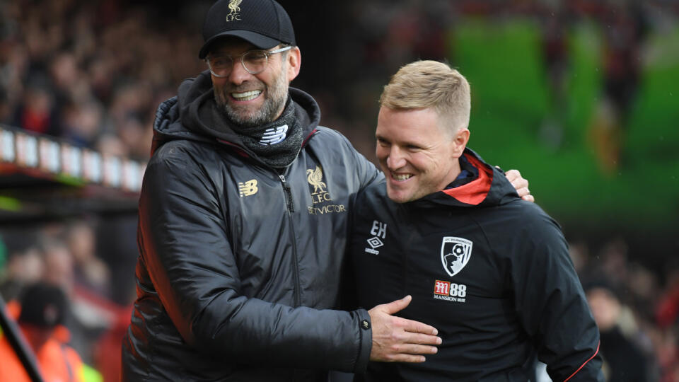 Jürgen Klopp a Eddie Howe