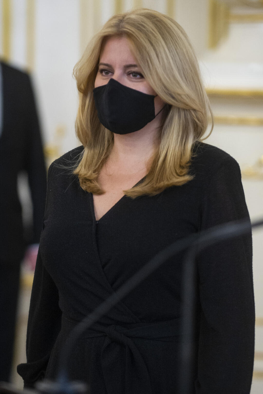 Na snímke prezidentka SR Zuzana Čaputová počas prijatia predstaviteľov Dobrovoľnej požiarnej ochrany (DPO) SR v stredu 6. októbra 2021 v Bratislave. FOTO TASR - Jakub Kotian