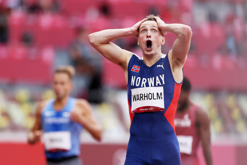 Karsten Warholm v behu na 400m cez prekážky prekonal svetový rekord a získal zlato na olympiáde v Tokiu.