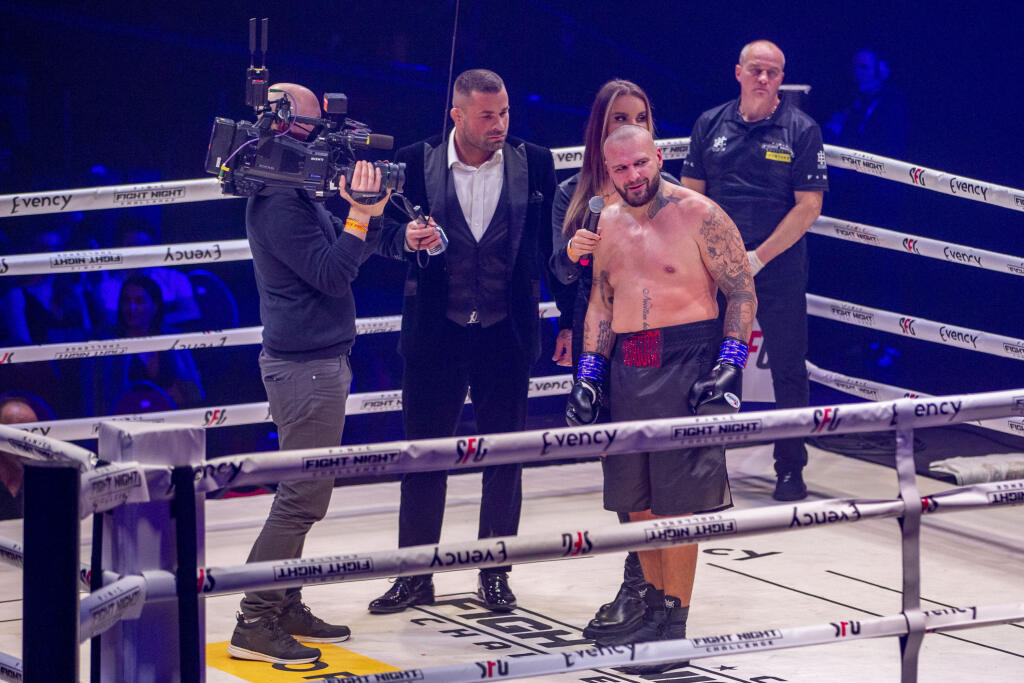 Na snímke je Patrik Vrbovský počas podujatia Fight night challenge.