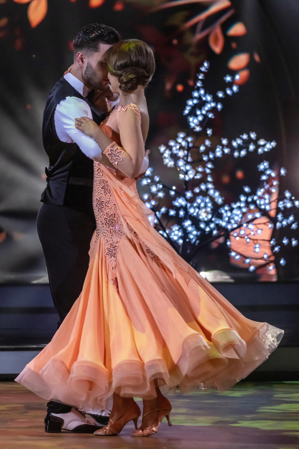 Kristína Svarinská a Marek Klič počas svojho vystúpenia Let's Dance.
