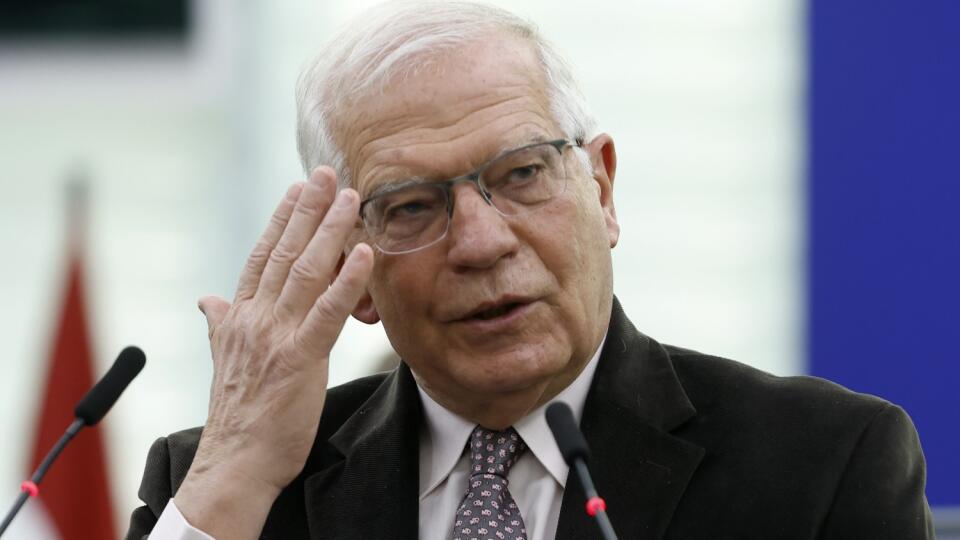PK 24 Štrasburg - Šéf zahraničnej politiky Európskej únie Josep Borrell sa prihovára počas debaty k záverom zasadnutia Európskej rady z 24. a 25. marca 2022, vrátane vývoja vojny na Ukrajine a sankcií Európskej únie proti Rusku v Štrasburgu v stredu 6. apríla 2022. FOTO TASR/AP
EU's head of foreign policy Josep Borell delivers a speech during a debate on the conclusions of the European Council meeting of March 24-25 2022, including the latest developments of the war against Ukraine and the EU s