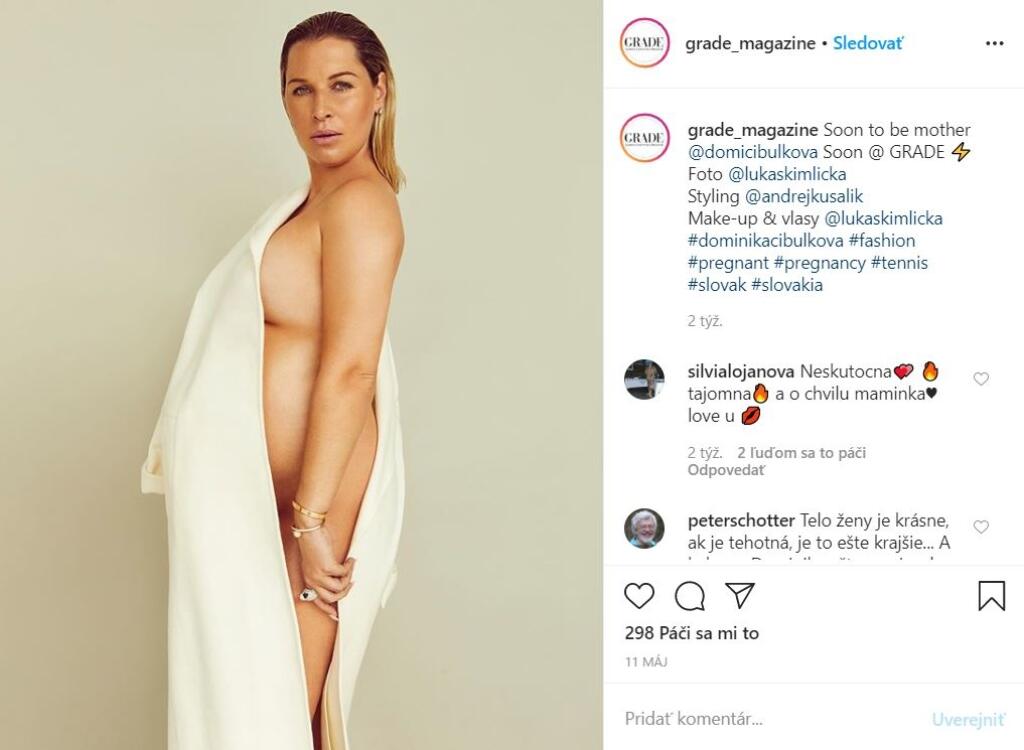 Dominika, ktorá už o pár dní porodí syna Jakuba, sa odhalila pred objektívom fotoaparátu pre Grade Magazine, ktorý konečne vyšiel a umeleckými zábermi sa môže kochať nielen samotná Cibulková, ale celé Slovensko aj Česko.