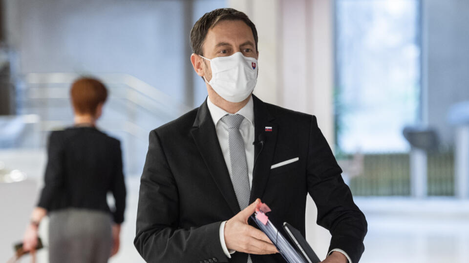 Na snímke minister financií SR Eduard Heger (OĽaNO). FOTO TASR - Jaroslav Novák